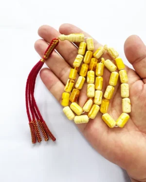 Exclusive Yellow Amber Muslim Prayer Beads