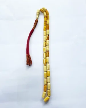 Exclusive Yellow Amber Muslim Prayer Beads