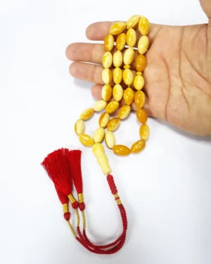 Exquisite Barley Amber Men's Prayer Beads