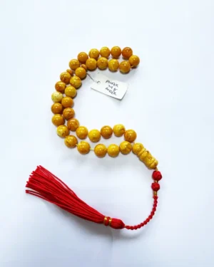 Magnificent Yellow Amber Islamic Prayer Beads
